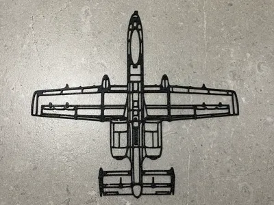 A-10 Warthog Wall Art