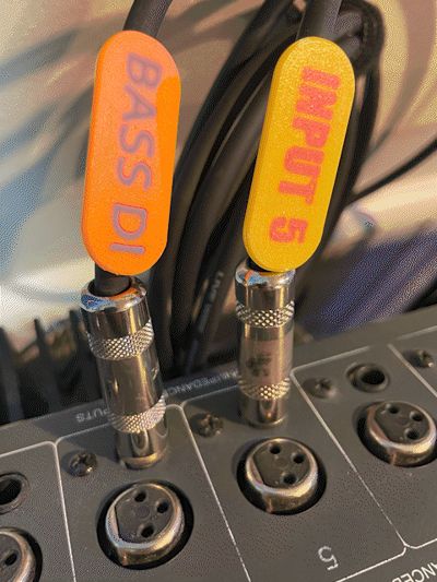 Audio/Media Cable Label Clip