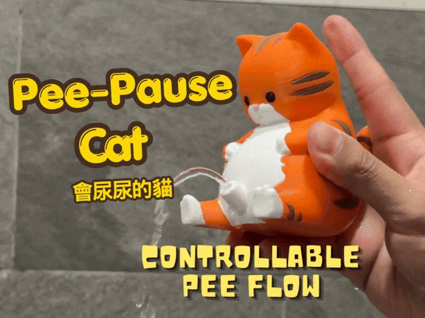 Pee-Pause Peeing Cat Water Toy Prank