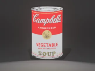 Lightbox Campbell's Soup Andy Warhol