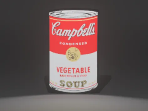 Lightbox Campbell's Soup Andy Warhol