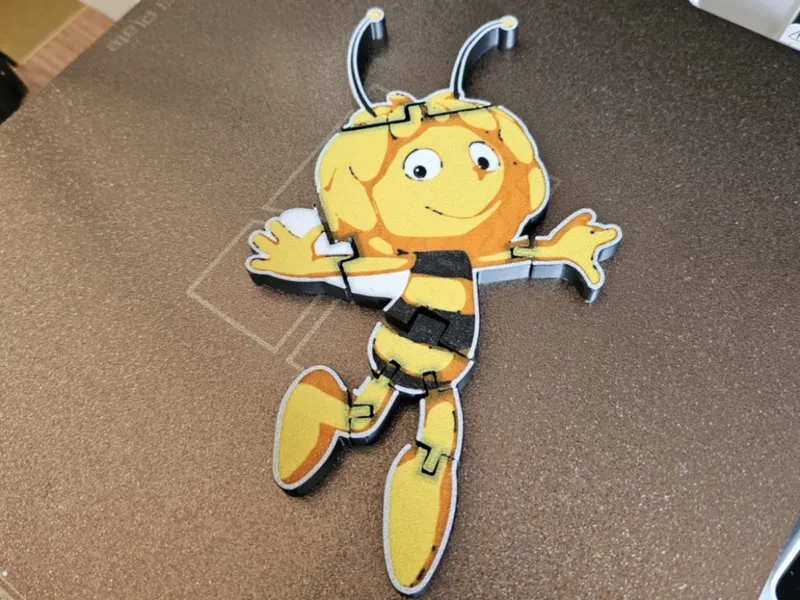 Maya the bee Flexi Toy maja print in place