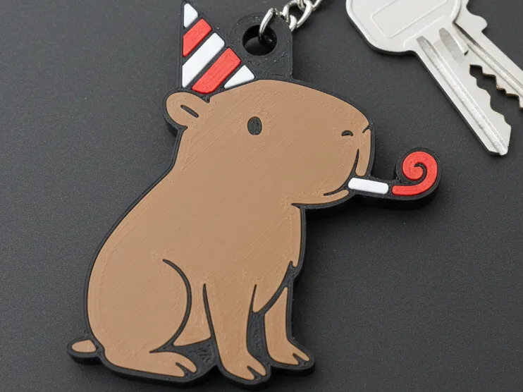 Llavero capibara tematica cumpleaños