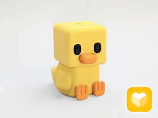 Cubic Duck | CubicPets #004 | Keychain