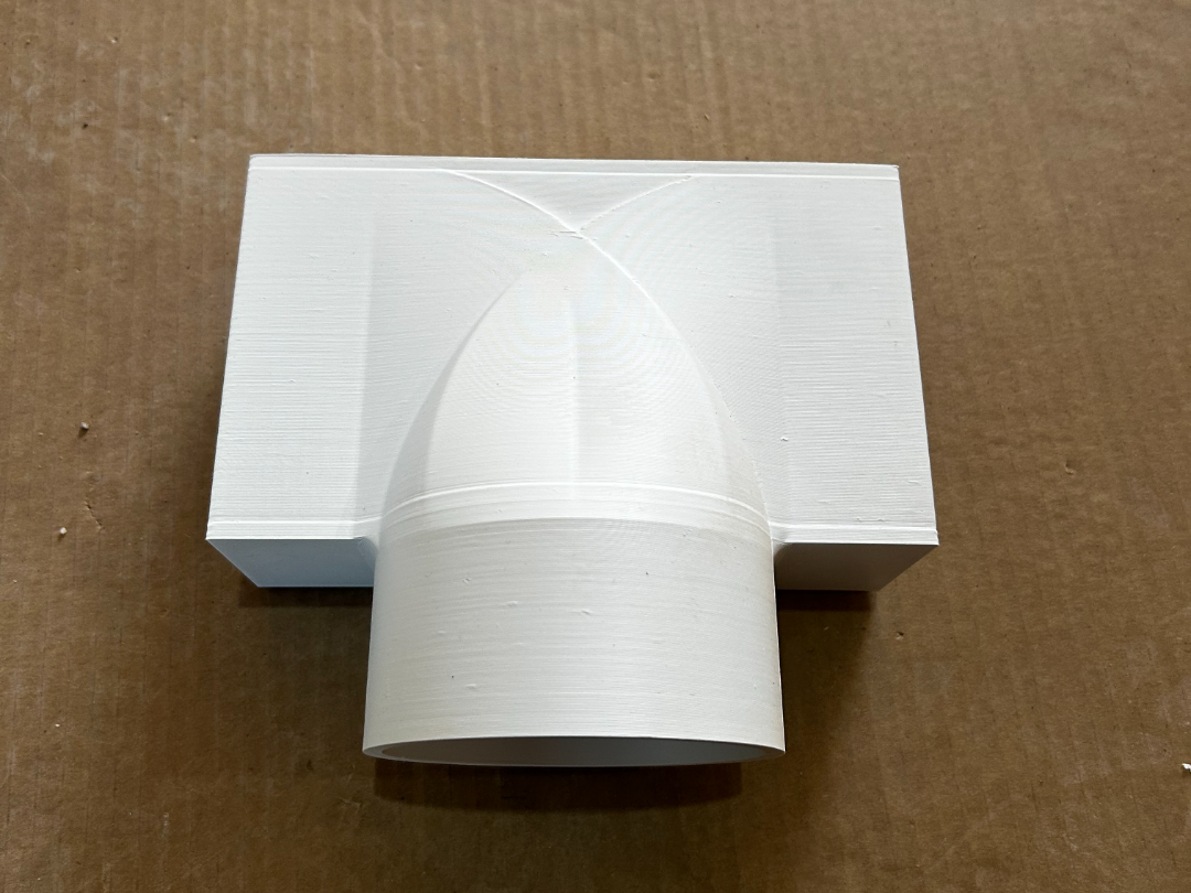 Luftkanal‑Adapter 100 mm 110×55 mm (linke )