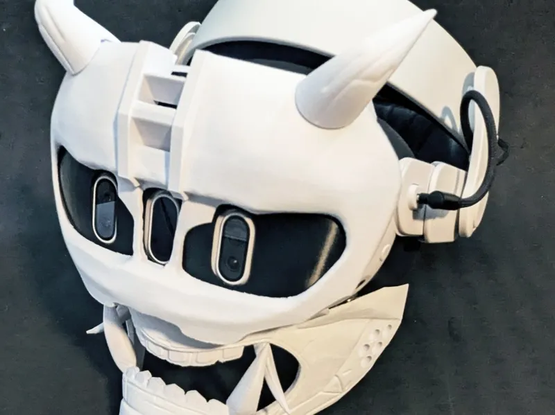 Cyber Oni Mask for Quest 3