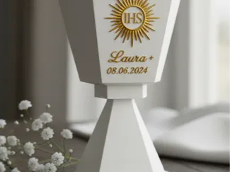 Geometric First Holy Communion Chalice Table Decor