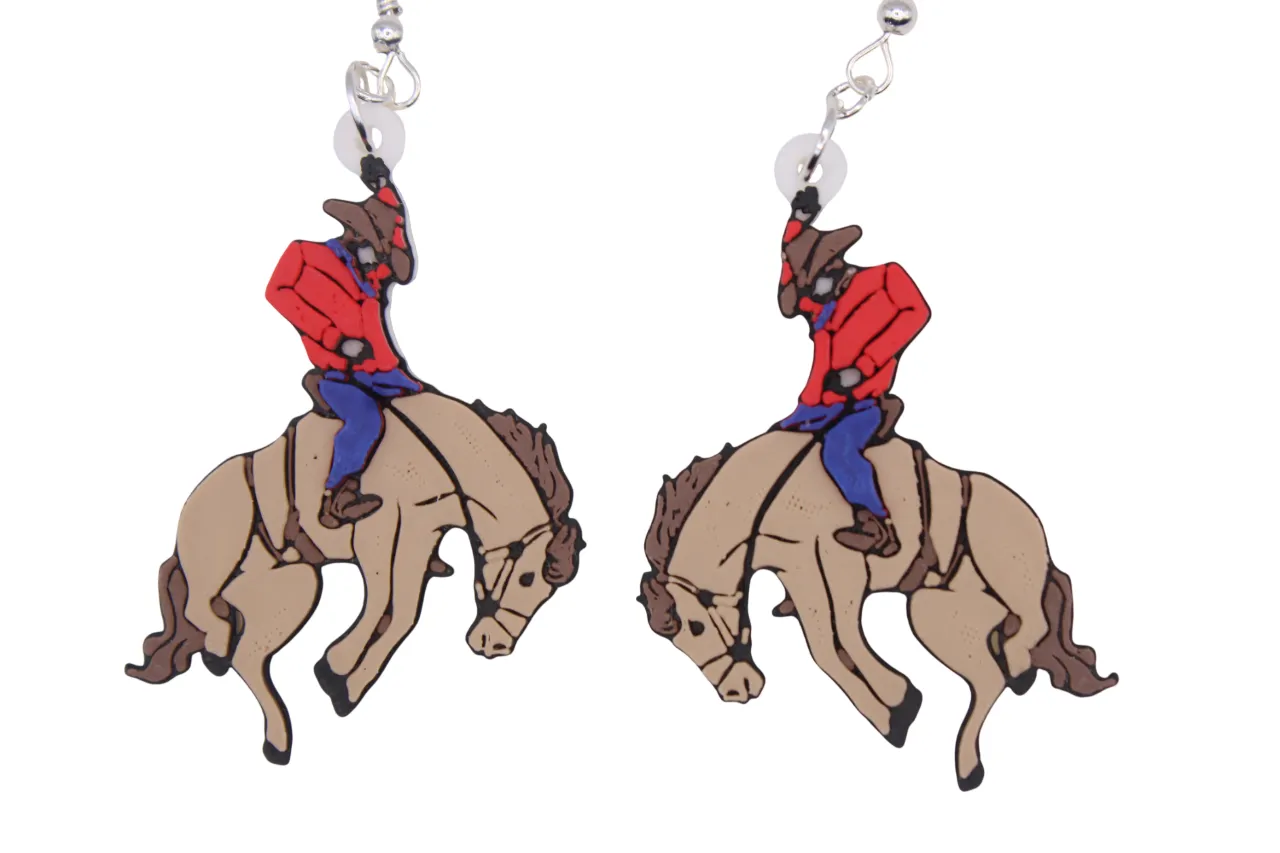 Rodeo Earrings - Bronco view 3