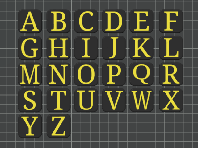 Aquarium Frag Plug Labels (Letters A - Z) 