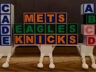 3D Alphabet Blocks: Educational Letter Decor A-Z