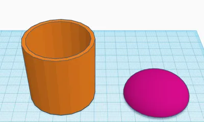container with lid TOM-1 5x5x5cm