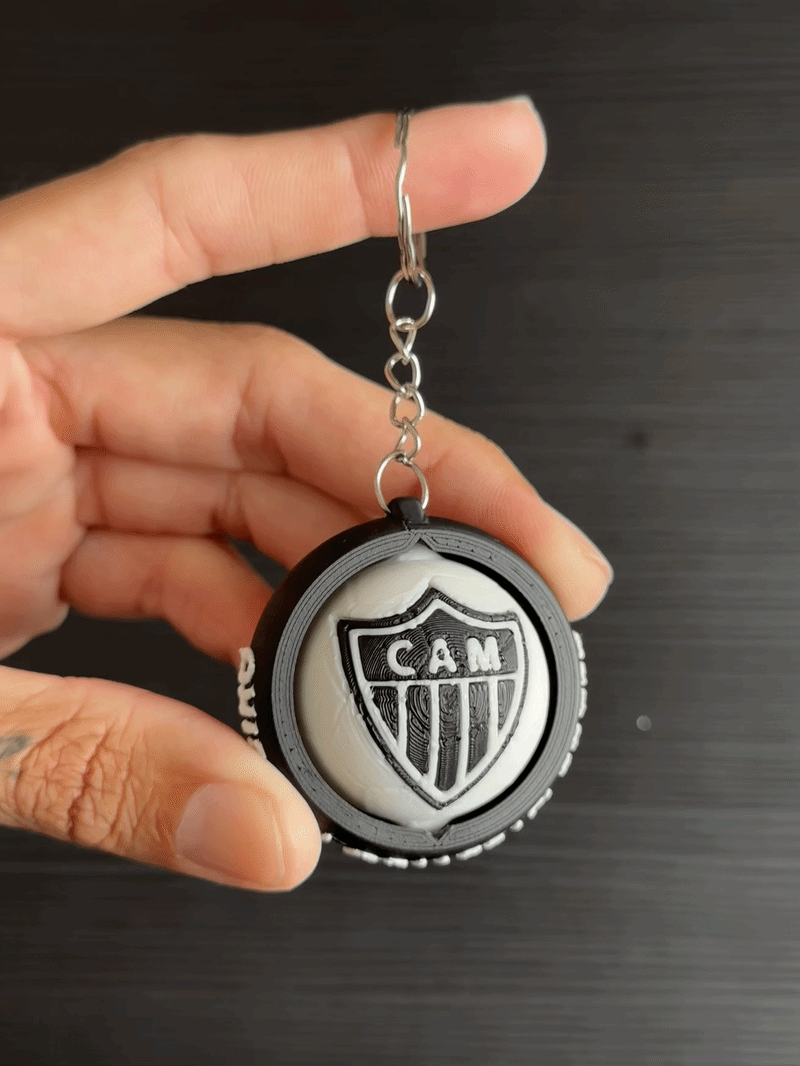CHAVEIRO GIRATORIO CLUBE ATLETICO MINEIRO MULTICOR