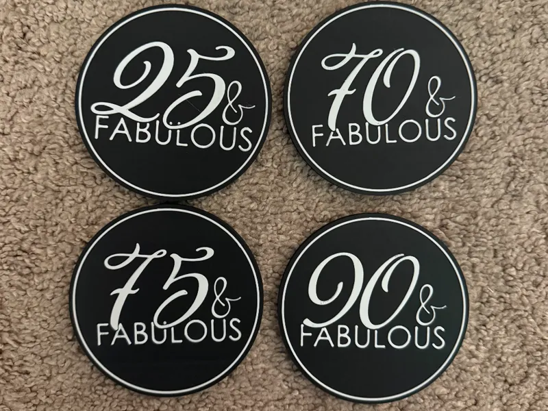 25,70,75 & 90 & FABULOUS COASTERS B-DAY/ANNIV