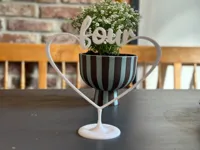 Marque-table mariage en forme de cœur — photo 4