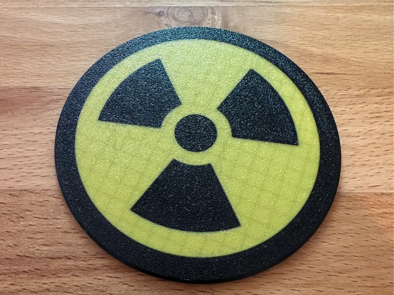 Nuclear coaster sign