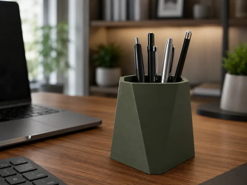 Modern Geometric Pen Holder