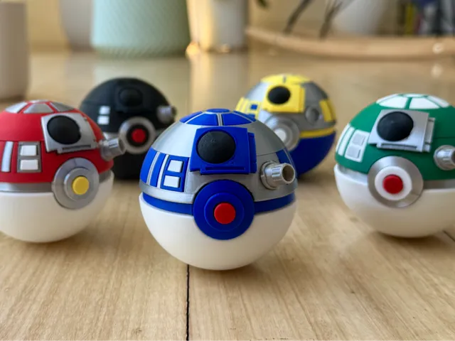 R2-D2 Poke Ball - Multi Part AMS Optional
