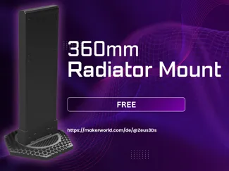 Universal Vertical Stand for 360mm Radiators V2