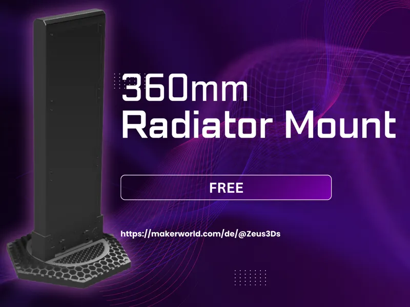 Universal  Vertical Stand for 360mm Radiators V2