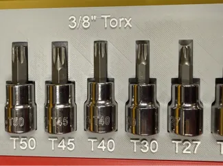 Gridfinity Husky 3/8" Torx Socket Set