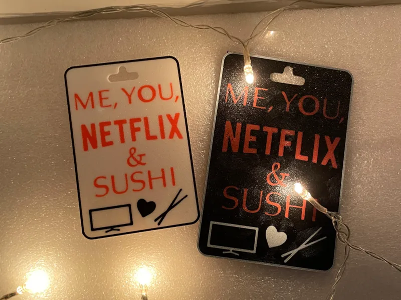 Valentine's Day Voucher (NETFLIX & SUSHI)