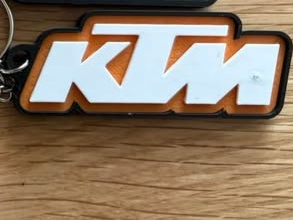 KTM gold keychain