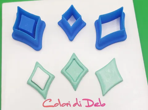 Accesorio de taller: Cutter per pasta polimerica cabochon rombo — referencia de MakerWorld