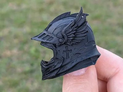 Helmet Keychain: Medieval Knight & Motocross