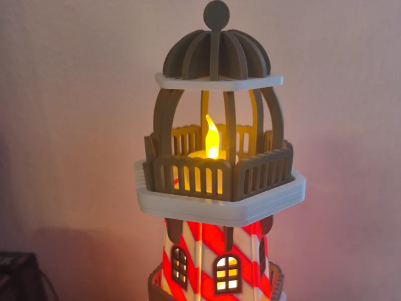 LED-Leuchtturm 3D Modell – Deko Lighthouse