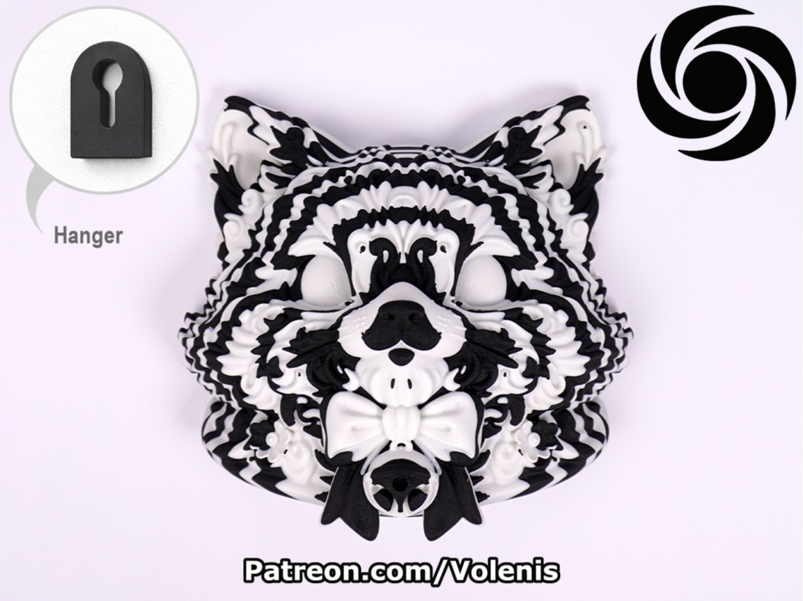 Colorstacked Cat Face Decor