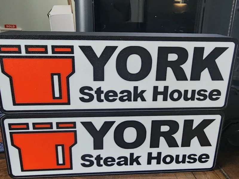 York steak house Light box 