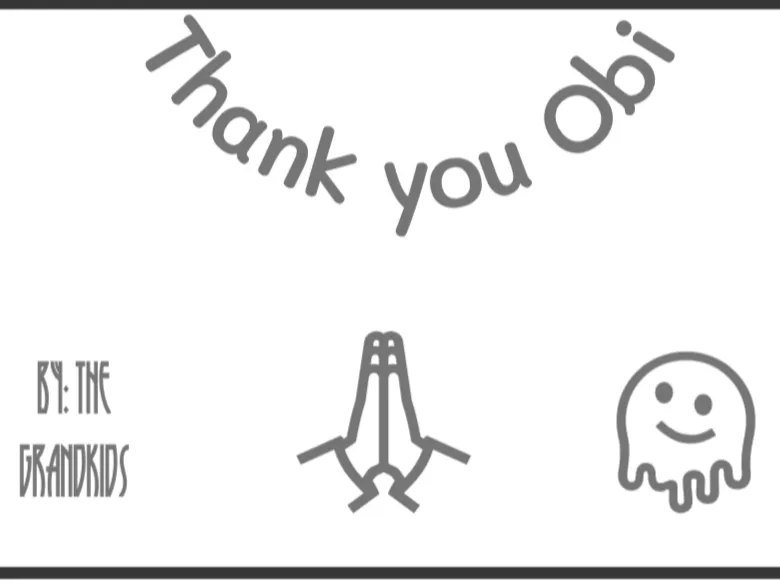 Thank you Obi sign