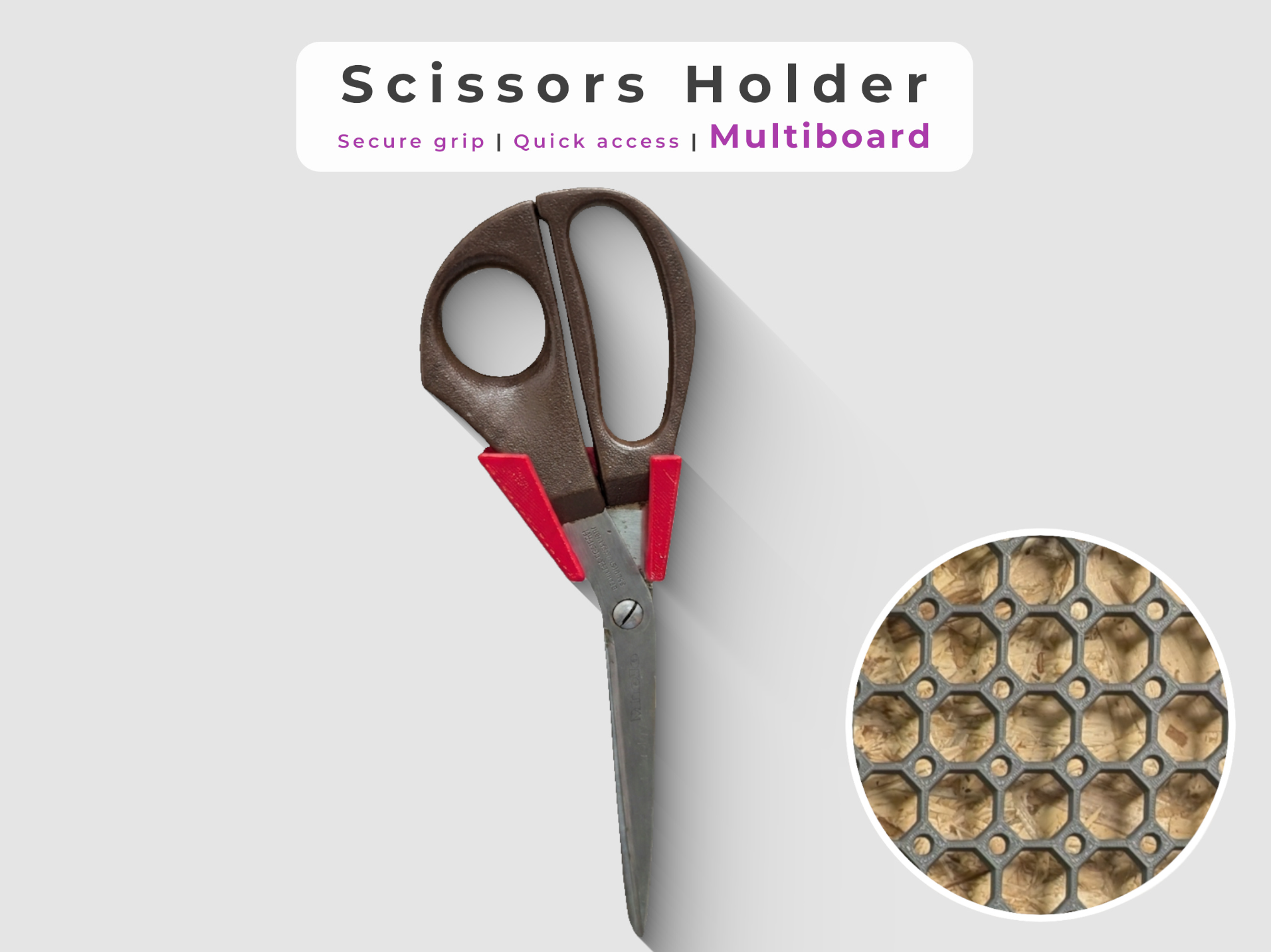 Scissors holder for Multiboard (display style)