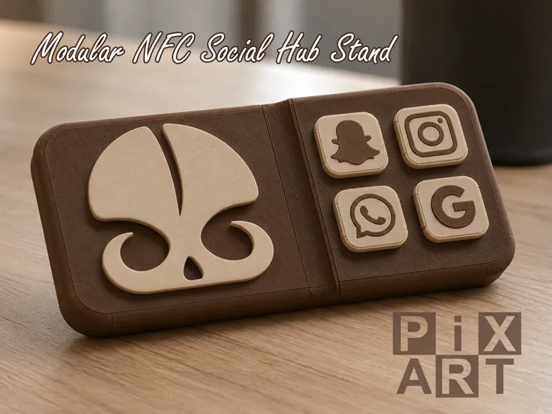 Modular NFC Social Hub Stand