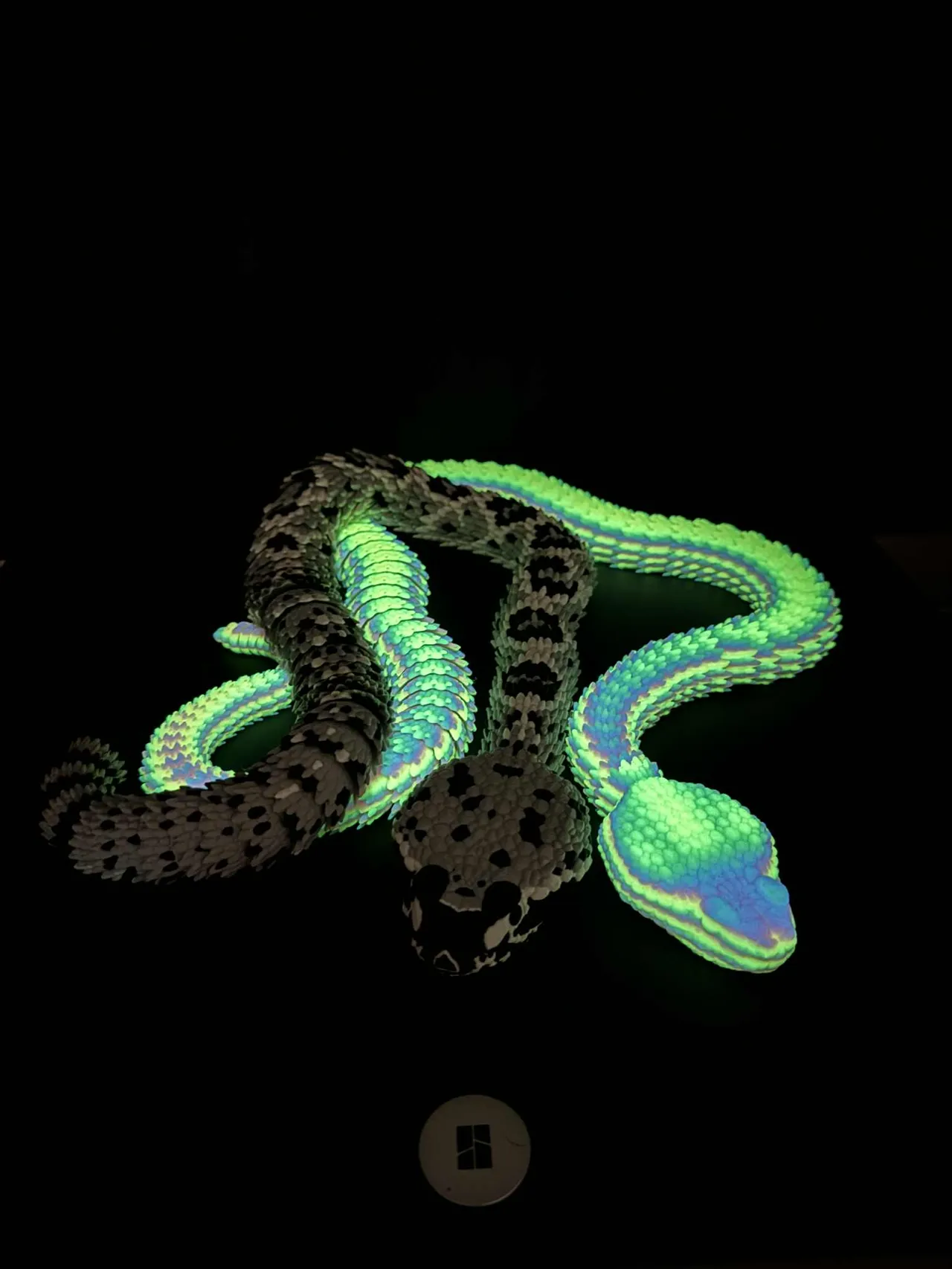 Articulated rattlesnake 2.0 (Eastern Diamondback) view 2