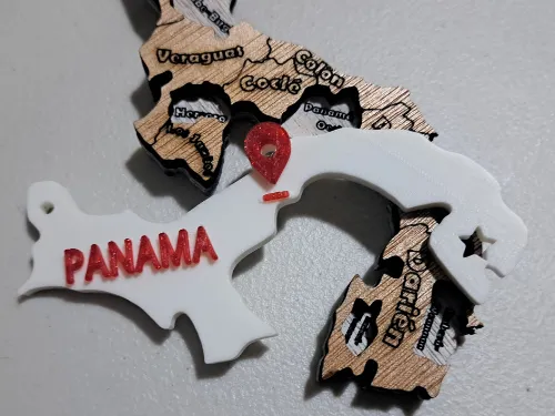 Panama Key Ring. Focus on PTY.