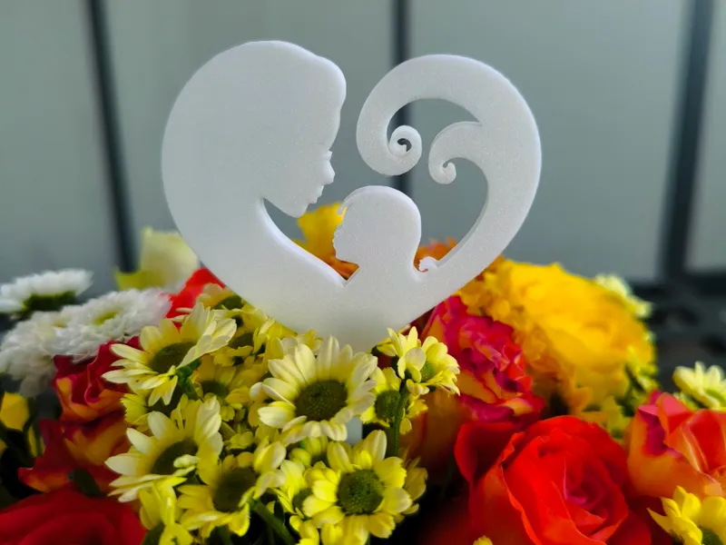 Mother’s Day Plant Stake – Mother & Child Heart