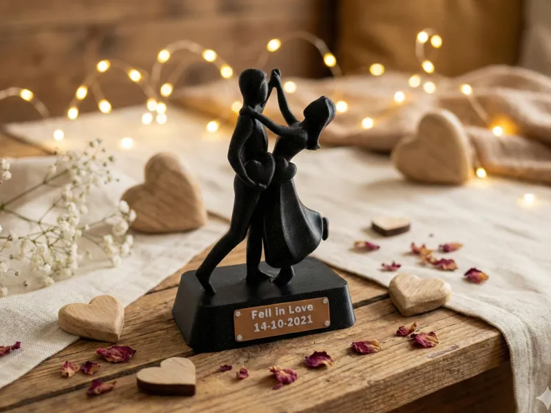 Customizable Dancing Couple Statue – Elegant
