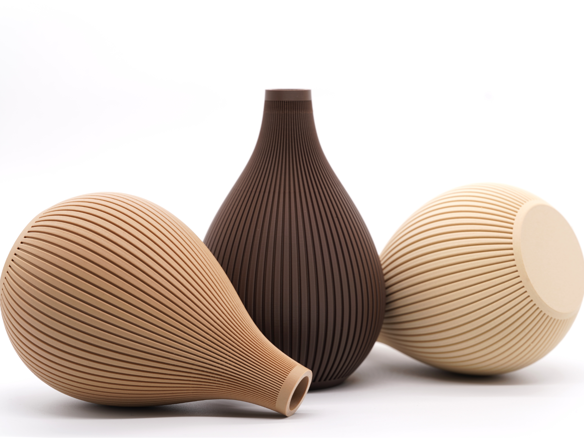 Solstice Vase — Ribbed Teardrop Bud Vase