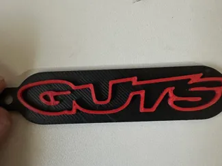 Guts racing keychain