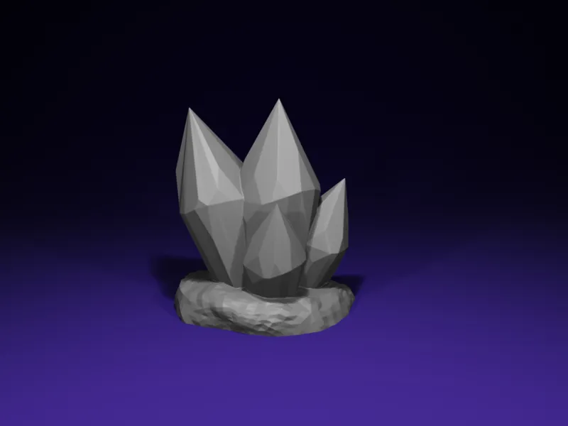 Crystal Cluster LC – Fantasy Crystal Diorama