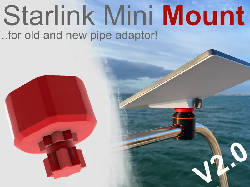Starlink Mount for FREEmount- or RAILBLAZA-System