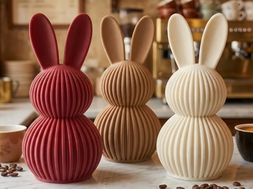 Bold Rib Easter Bunny Decor (3 Sizes)