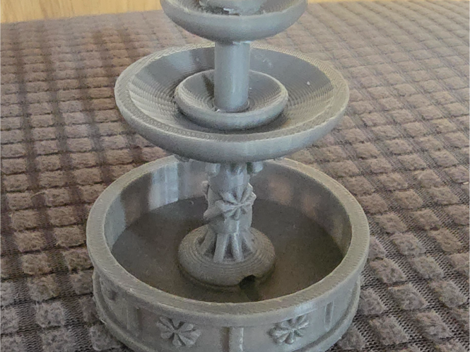 Dolls house garden fountain 