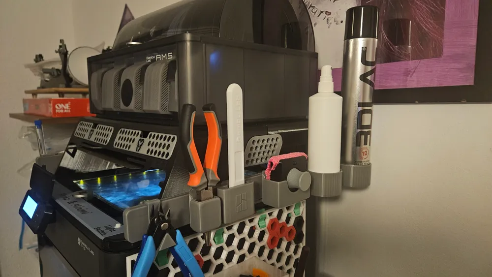 Tool Holder AMS Riser Modular + Skadis - Free 3D Print Model - MakerWorld