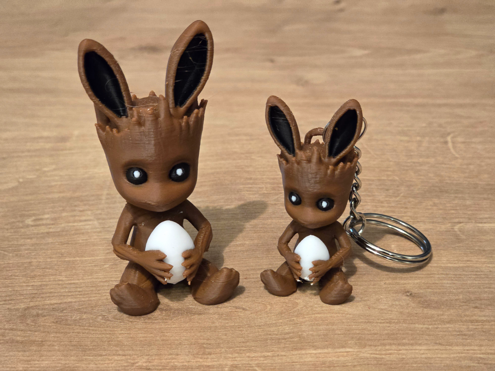 Easter Baby Groot figurine and keychain