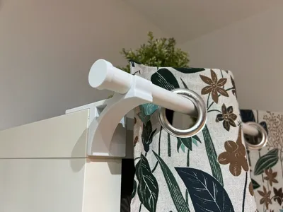 Curtain Rod Holder for IKEA Kallax 
