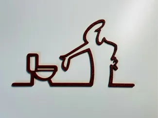 La Linea toilet sign (Update)