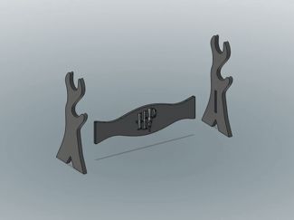 2 Wands Display - Harry Potter