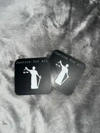 Justice Coaster - 3 Pack, Inverted Colors